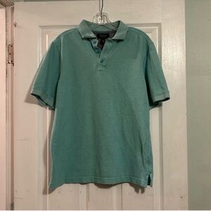 Nordstrom Green Polo Shirt Classic Design Short Sleeves